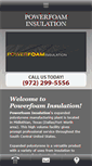 Mobile Screenshot of powerfoam.net