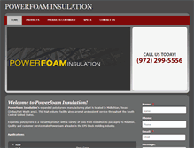 Tablet Screenshot of powerfoam.net